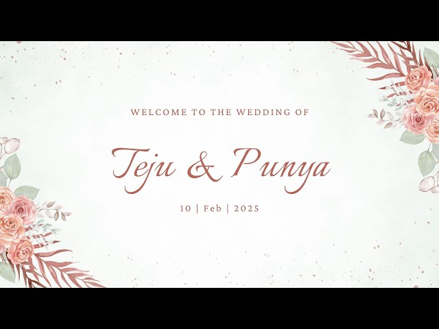 Teju with Punya | Wedding | 10th Feb 2025 | LIVE