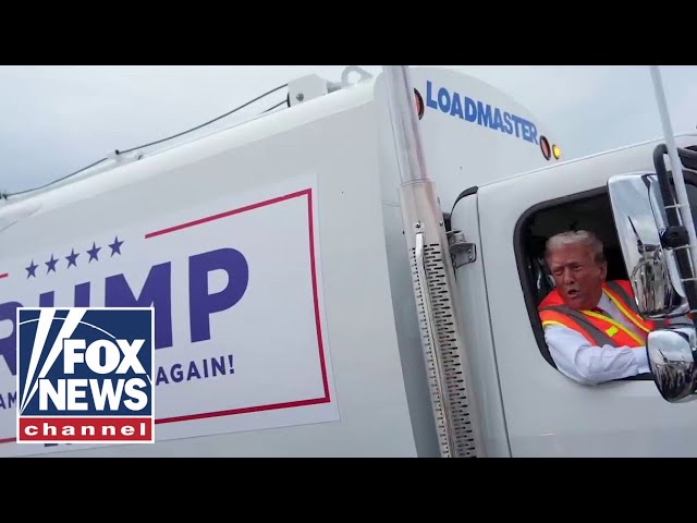 Garbage truck driven by Trump heads to inaugural parade