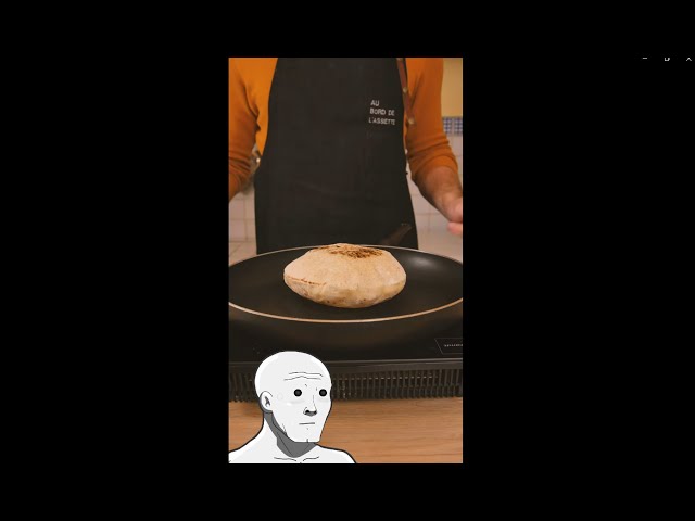 Je teste une recette de pains pita