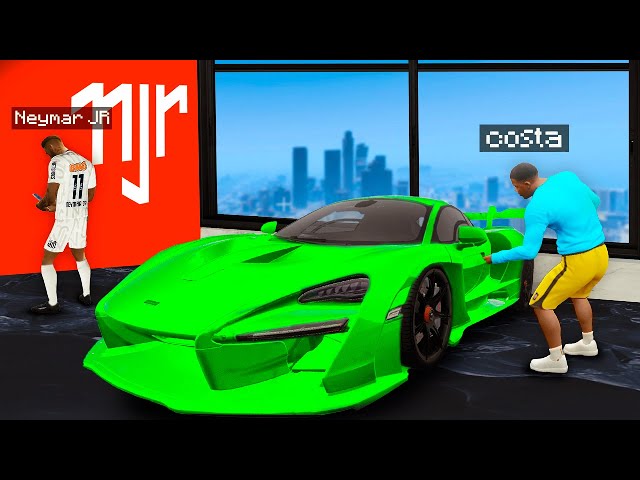 ROUBANDO CARROS DO NEYMAR JR NO GTA 5!