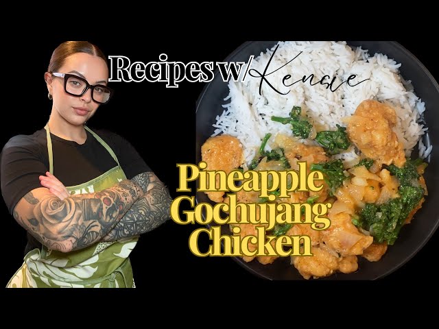 MY FIRST YOUTUBE VIDEO- Pineapple Gochujang Chicken-  #trending  #viralvideo