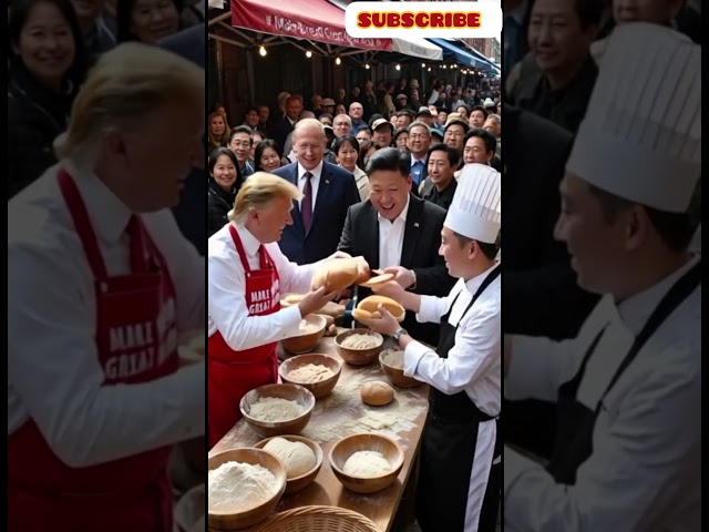 Trump, Putin, Xi Jimping and Elon Musk are making bread#ai #technology #putin #trump #shorts