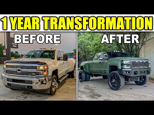 MASSIVE 1 YEAR TRANSFORMATION OF 2015 LML DURAMAX 3500! | LIFT | WHEELS | TIRES | TUNE |