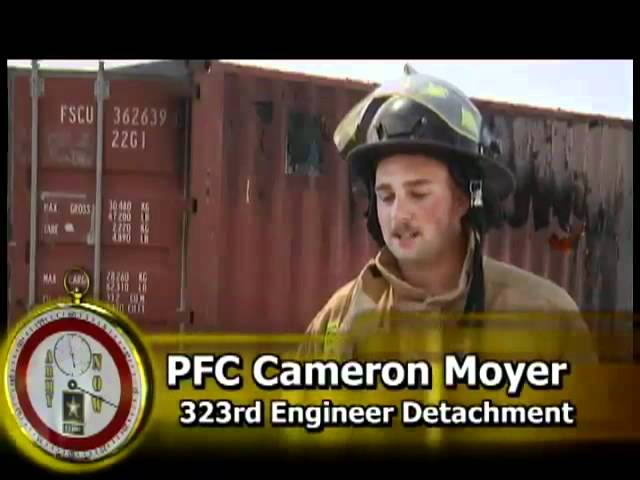 Firefighter training in Afghanistan