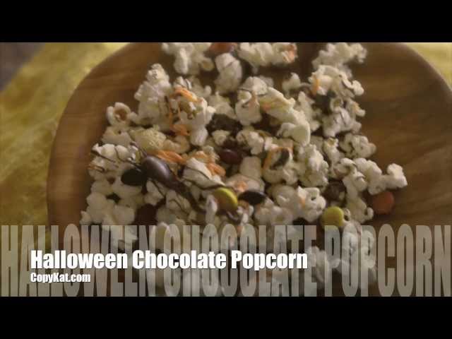 Halloween Chocolate Popcorn