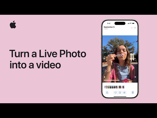 How to turn a Live Photo into a video on iPhone and iPad | Apple Support