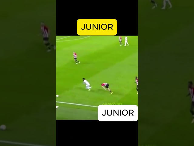 The Dribble technic of Vinicius Junior  #football #champion #realmadrid #soccer #vinicius #epicgoals