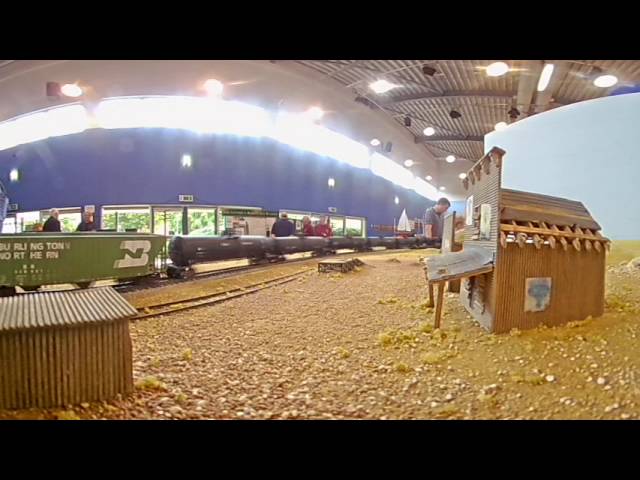 Gosport Model Railroad Club, N scale modular layout - 360 Video 2