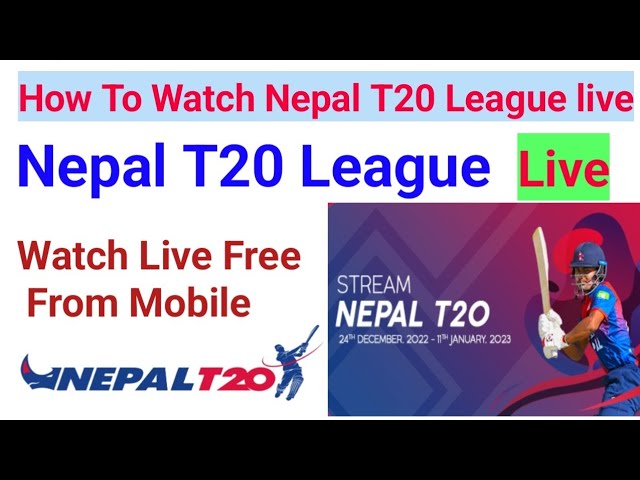 How To Watch Nepal T20 League live || Live Nepal Cricket Match | Nepal Cricket Live Match