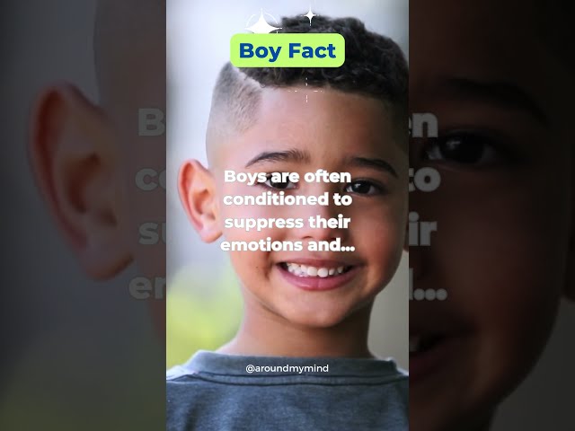 Boy Facts, Suppressing emotions? Is it true? Answer in the comments! 👇