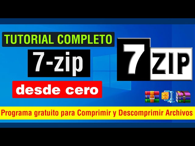 Como usar 7zip para Comprimir y Descomprimir archivos ZIP y RAR en Windows 11 / 10 / 8  Tutorial