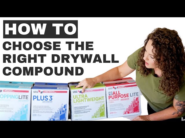 How to choose the RIGHT drywall compound for your job