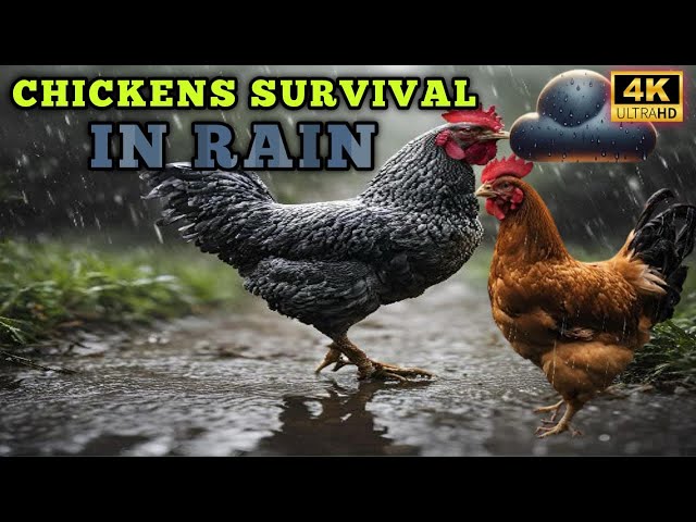 How Chickens are Surviving in Rainy Weather | How things Change After Rain 🌧️ ☔️