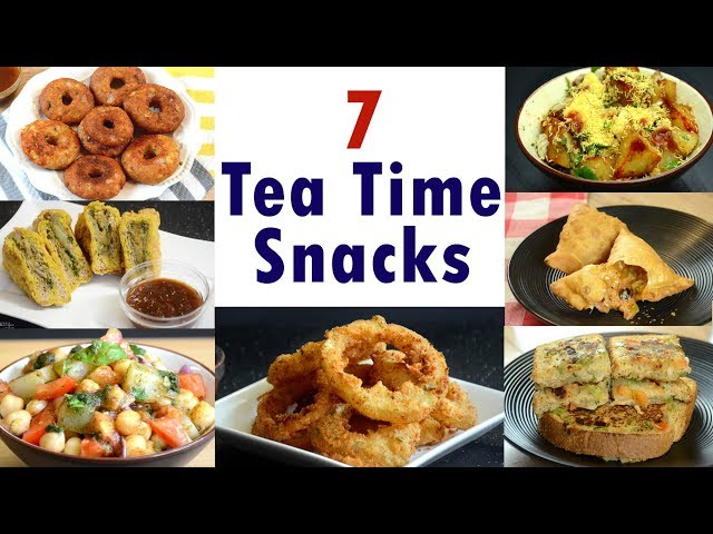 Indian Snack Recipes | 7 Tea Time Evening Indian Snacks Recipe | Breakfast And Snack Recipes