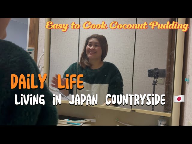 Living Alone in Japan Rural Area | morning routine | cleaning | coconut pudding | hot bath with Yuzu