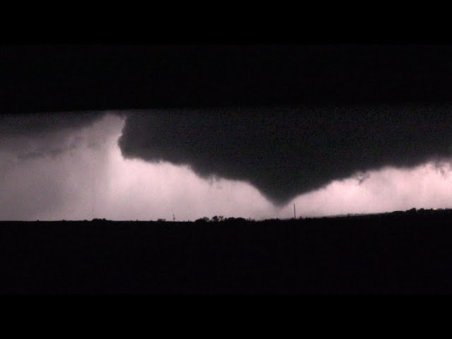 Nighttime Tornadoes near Clinton, OK - October 12, 2021