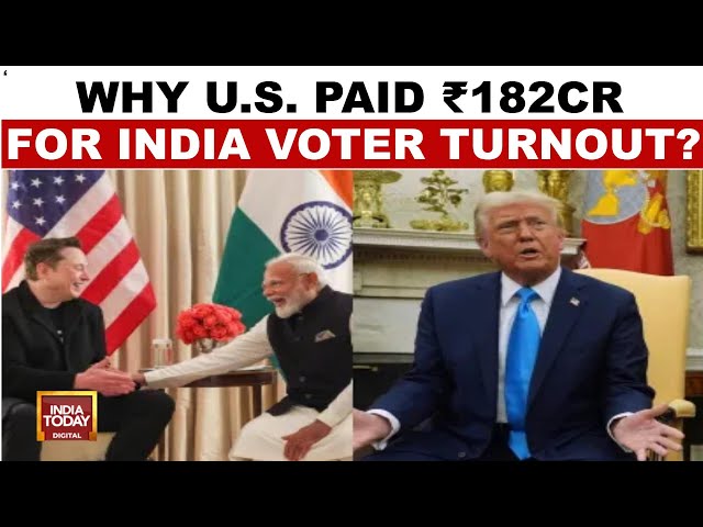 Why U.S Paid Money For India Voter Turnout? | Donald Trump Defends DOGE's $21 Million Fund Cut