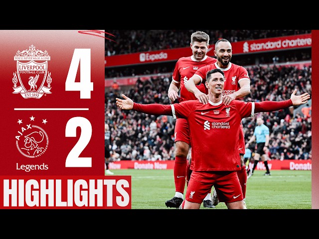 Fernando Torres Scores on Anfield Return! | Highlights | Liverpool Legends 4-2 Ajax Legends