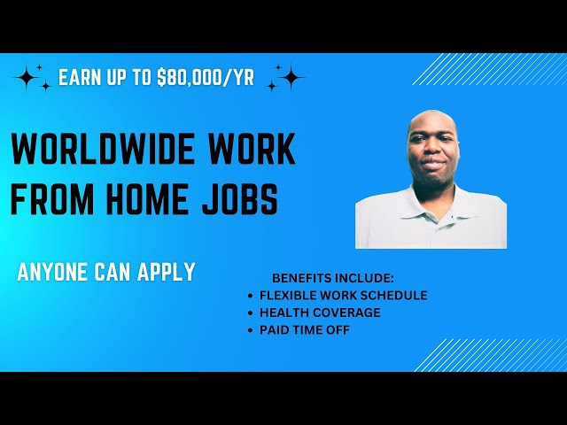 Worldwide Work From Home Jobs/Virtual Assistant Job+A No Experience Required Job+More/Great Benefits