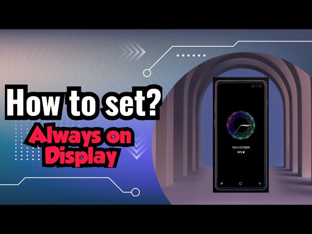 How to set your android device display as always on?