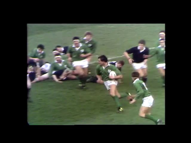 Ireland Vs Scotland Rugby, Lansdowne Road, Dublin City, 1988