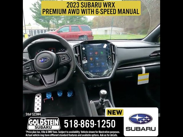 2023 Subaru WRX Premium AWD Stk S23W4 New Car