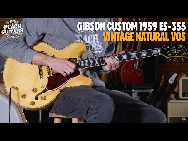 No Talking...Just Tones | Gibson Custom 1959 ES-355 Reissue Stop Bar VOS Vintage Natural