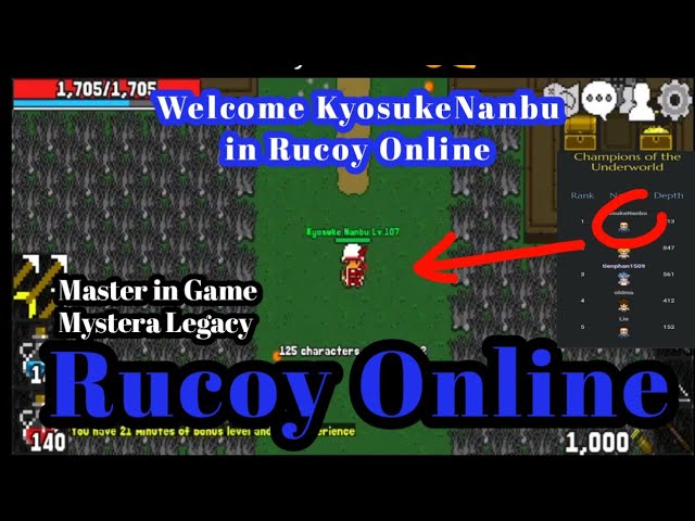 Rucoy Online - OMG KyosukeNanbu Best Of In Game Mystera Legacy Play in Rucoy Online