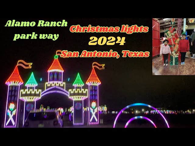 Alamo Ranch park way || Christmas lights ||2024||San Antonio,Texas || Intezar USA Vlog