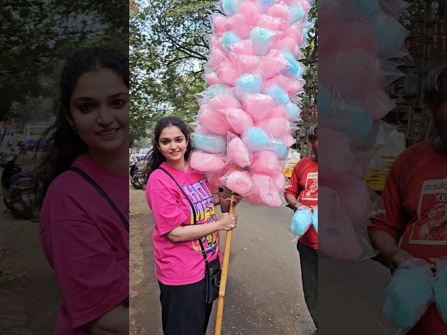 Finally, my dream came true: I became a cotton candy seller for a minute #sweet #candy #ytshorts #yt