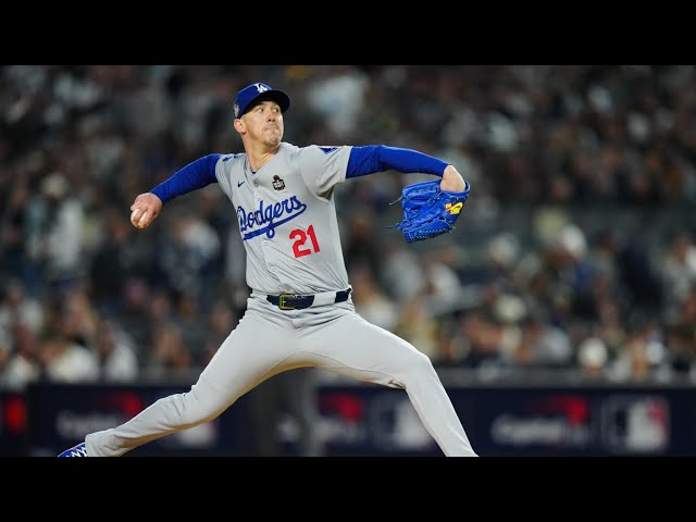 Walker Buehler strikes out 5 Yankees over 5 scoreless innings in Game 3 of the WS on 10/28/24