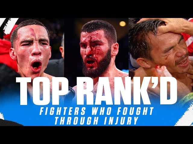 When Fighters Fight Through Their Injuries | TOP RANK'D