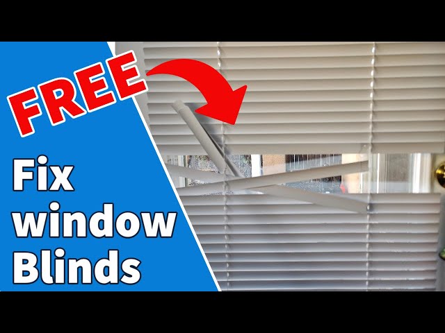 Fix Broken Window Blinds for FREE!