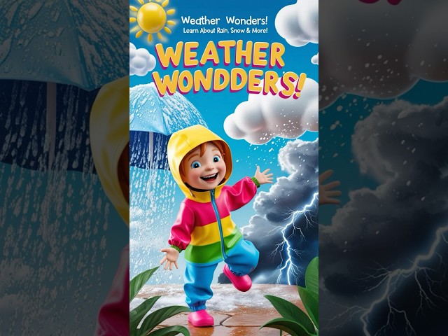 Magical Weather Adventure! ☀️🌧️🌪️ Learn About Rain, Snow, and Storms! - Shorts