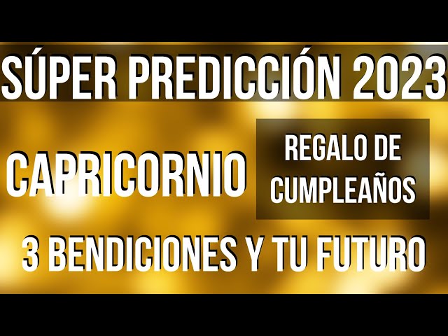 CAPRICORNIO RECIBES 3 BENDICIONES! FELIZ CUMPLEAÑOS SÚPER LECTURA SORPRESA ENERO 2023 TAROT