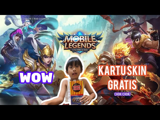 Kartu Skin GRATIS MLBB ⁉️ hadiah dari choki choki 😝