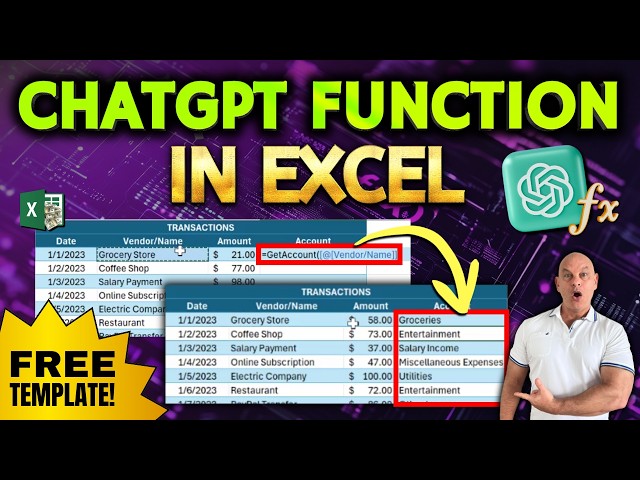 The Easy Way To Create A ChatGPT Function In Excel