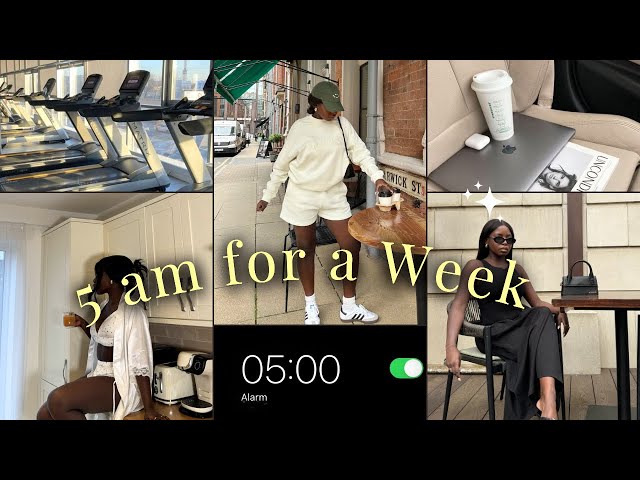 WEEKLY VLOG | WAKING UP AT 5AM FOR A WEEK TO CHANGE MY LIFE | BRAND TRIP | MORNING ROUTINE| WORKOUTS