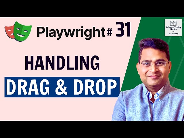 Playwright Tutorial #31- How to handle Drag and Drop in Playwright