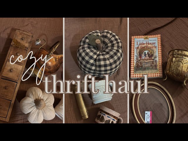 COZY & MOODY THRIFT HAUL | EVERYDAY HOME DECOR USED SEASONALLY