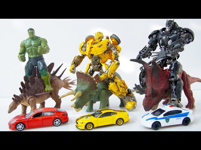 Transformers 7 Movie Series: Optimus Primal Beast vs King of the Dinosaurs & SuperHeroes Stopmotion