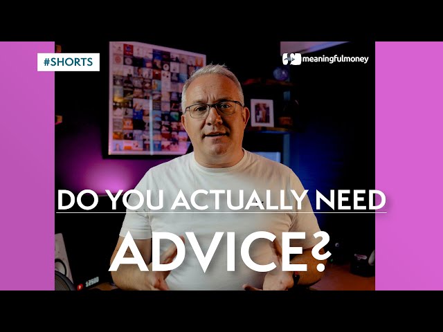 Do you ACTUALLY NEED financial advice? | #shorts