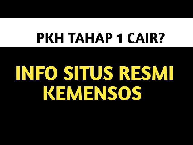 PKH CAIR!!! INI FAKTA INFO DARI SITUS RESMI KEMENSOS