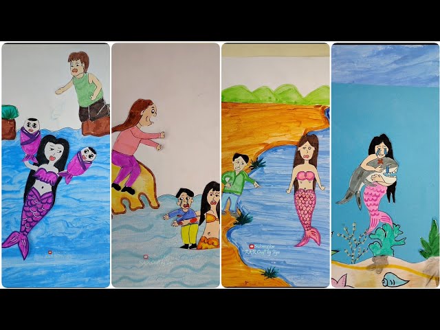 4 educational mermaid love | Animation video | Deep meaning video #animation #art  #youtube