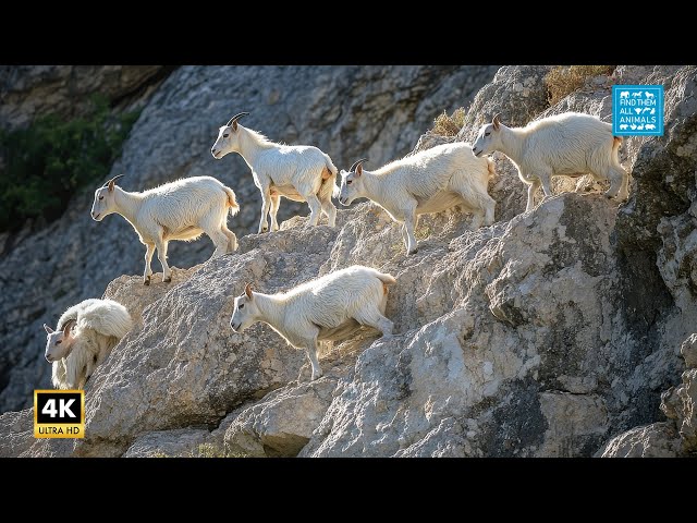 Experience the THRILL of Mountain Goats and Ibex in 4K Nature