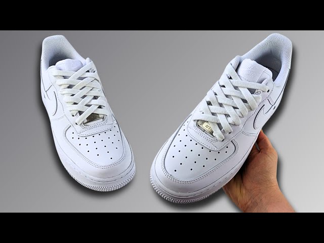 How To Diamond Lace Nike Air Force 1s (Nike Air Force 1 Lacing Style)