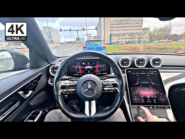 NEW Mercedes C-Class 2025 - Day & Night POV test drive (PURE DRIVING) C300e AMG Line