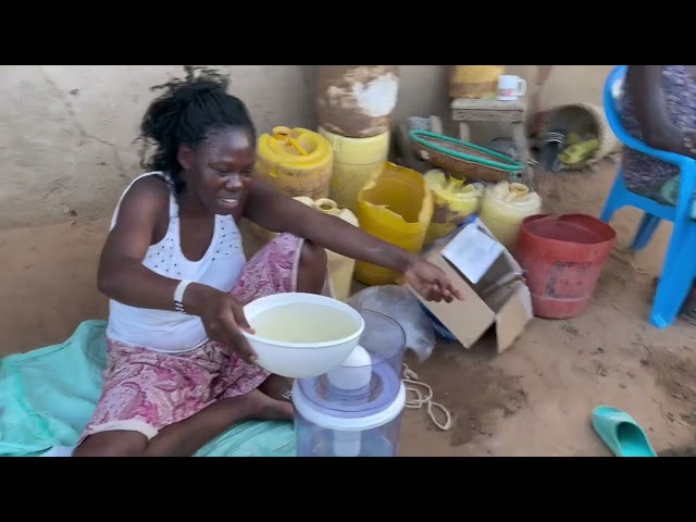 Assembling Water Filter In The Village