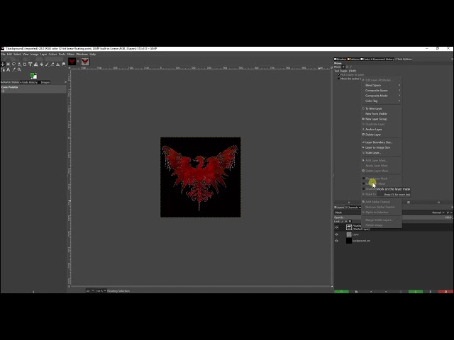 GIMP Image Editor (Tutorial) - OpenEXR edit, export as PNG 4 channel with alpha RGBA