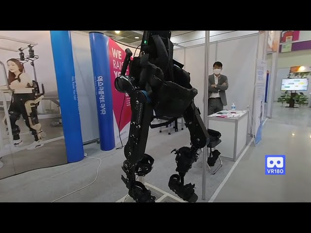 3D 180VR 4K  Robot Legs help you to walk again! Rehabilitation treatment Wearable Robot Exoatlet